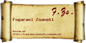 Fogarasi Zsanett névjegykártya